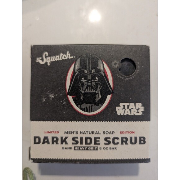 Dr Squatch Limited Edition Dark Side Scrub Star Wars Darth  Vader Natural Soap - Picture 1 of 6